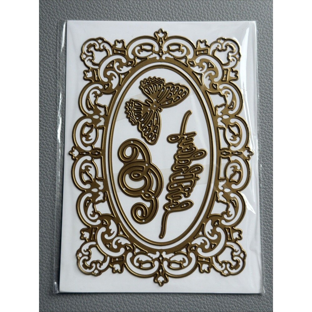 Anna Griffin BUTTERFLY FRAME BIRTHDAY Embossing Cuts Dies Discontinued